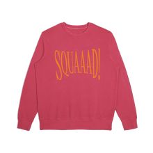 Load image into Gallery viewer, Squaaad! - Salmon heather Crewneck
